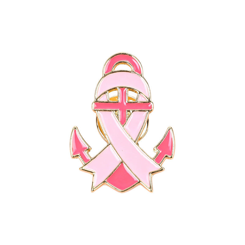 Heart Shape Pin In Alloy With Enamel Craftsmanship, Featuring Natural Pink Color
