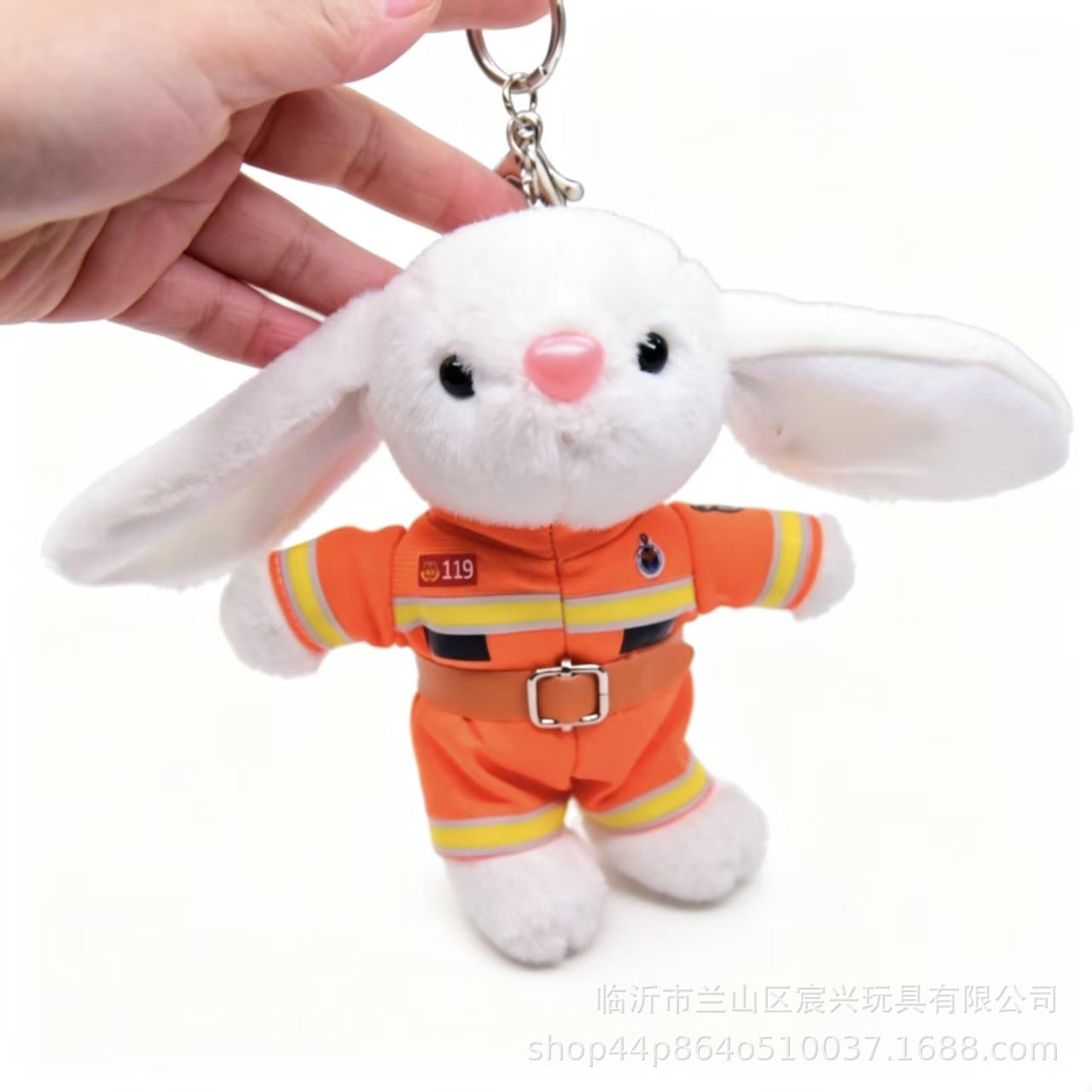Cartoon Style Bear Plush Stuffed Animal Toy Keychain, Soft And Cuddly Plush Doll For Kids