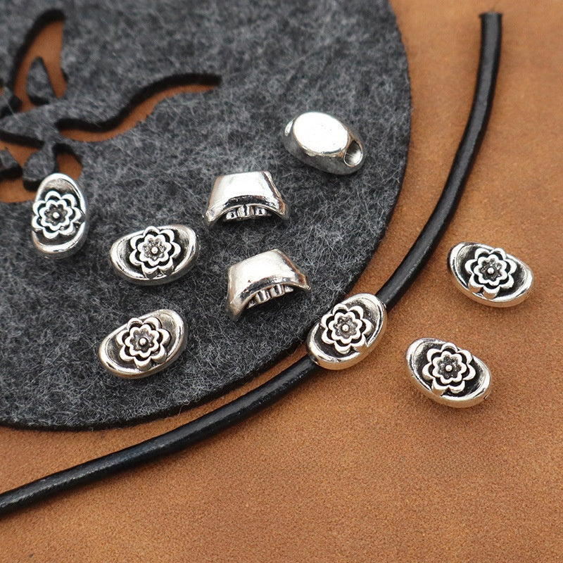 Electroplated Alloy Flower Beads With Hole Size 2~2.9mm, Ethnic Style Jewelry Accessories From China