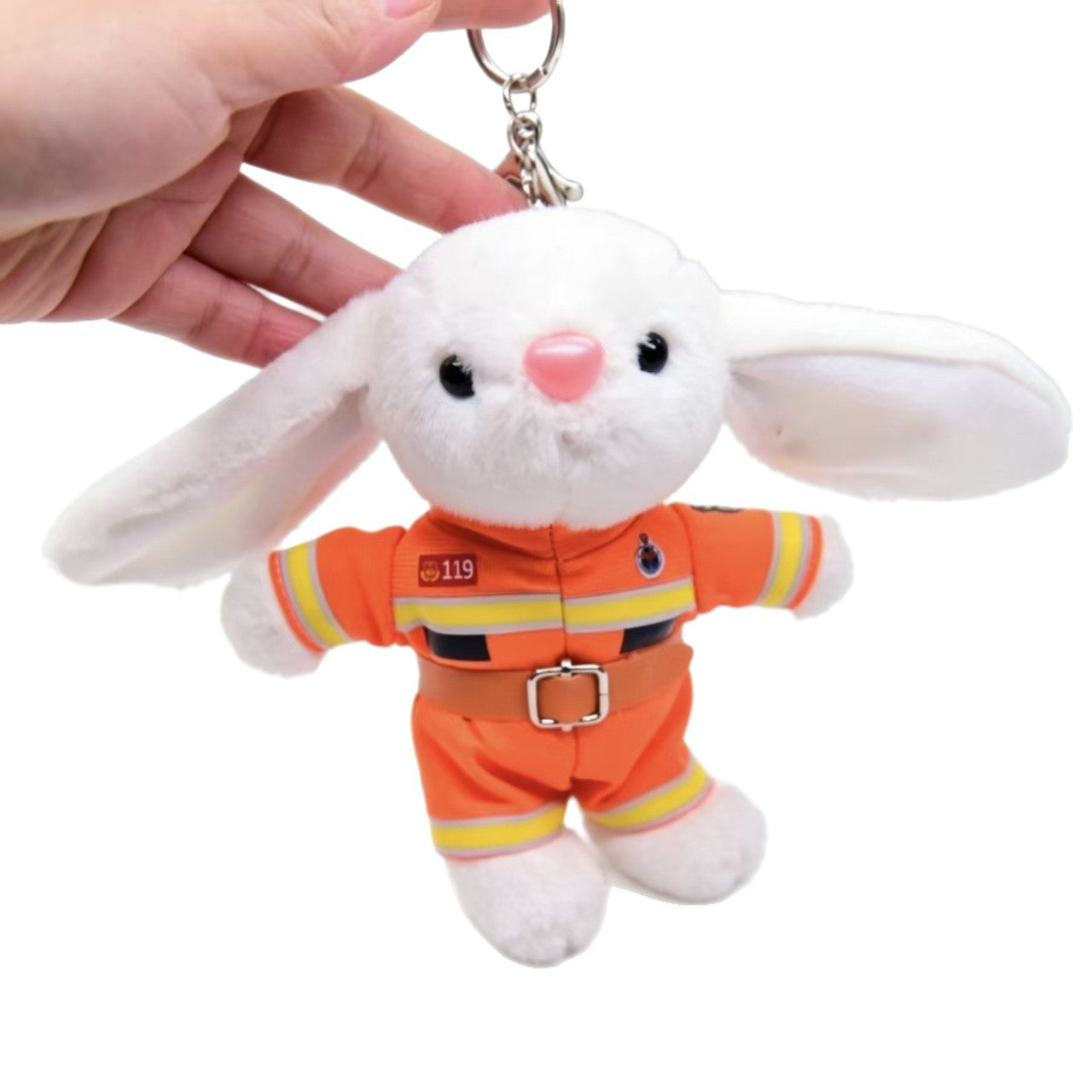 Cartoon Style Bear Plush Stuffed Animal Toy Keychain, Soft And Cuddly Plush Doll For Kids