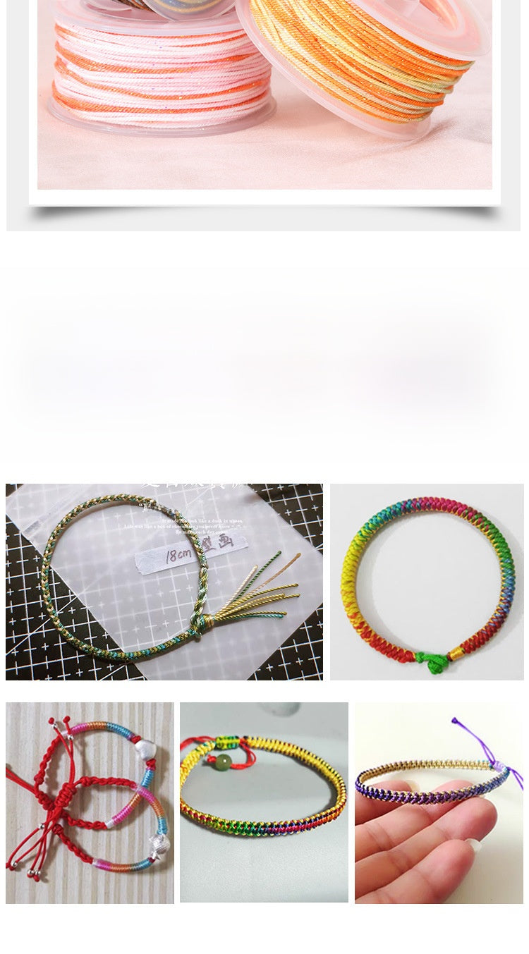 Ombre Braid Rope In Colour, Handmade Nylon Material For Durable And Stylish Accessories