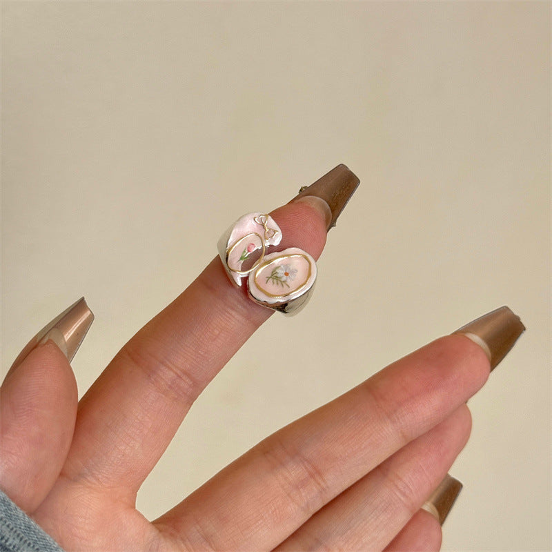 Butterfly Ring For Summer In Colour Metal Featuring Enamel Craftsmanship