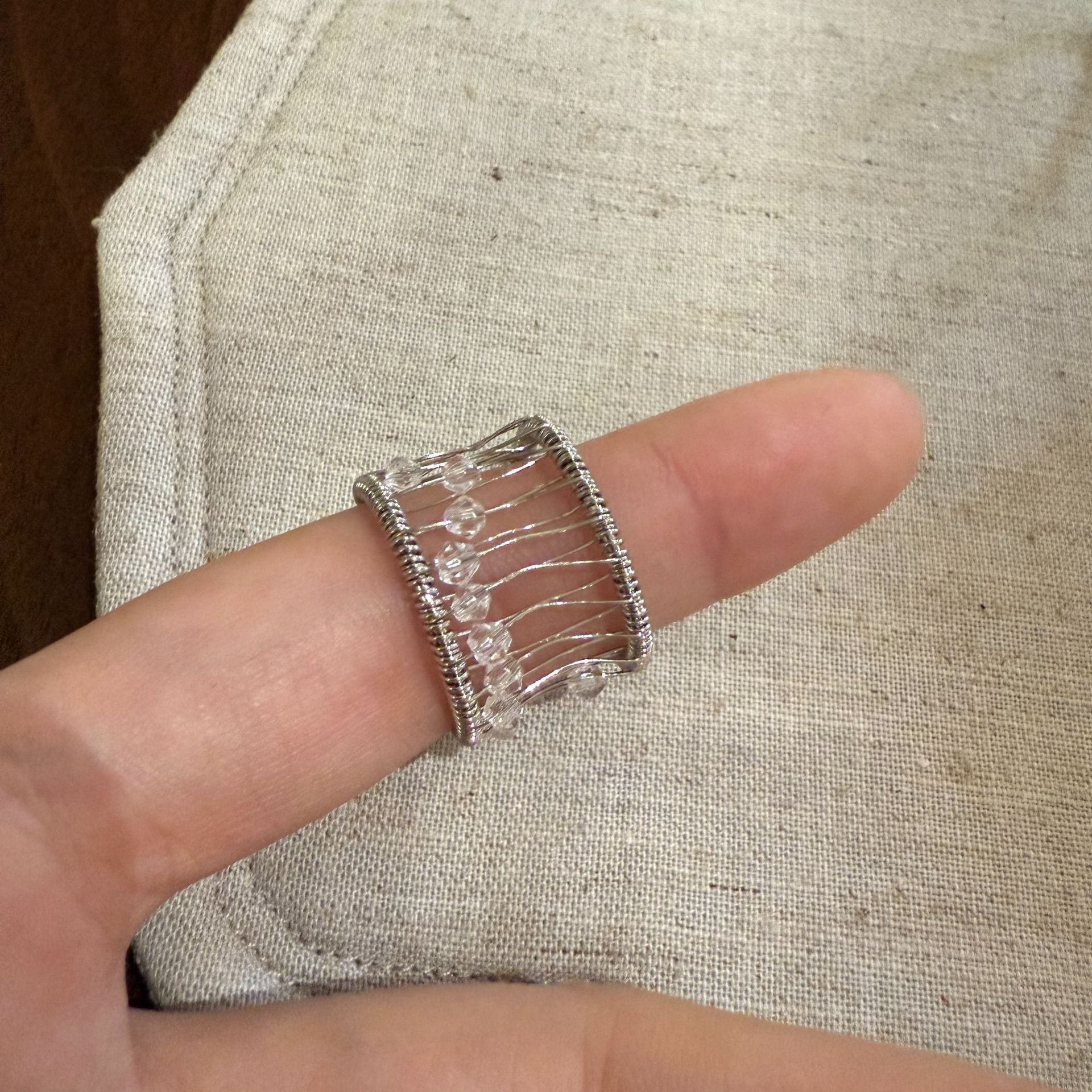 Geometric Alloy Bangle For Women With Electroplated Finish And Zircon Inlay