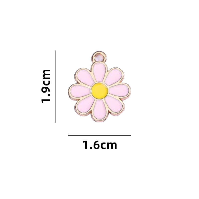 Original Design Multicolor Flowers Pendant In Alloy With Enamel Craftsmanship Jewelry Accessories