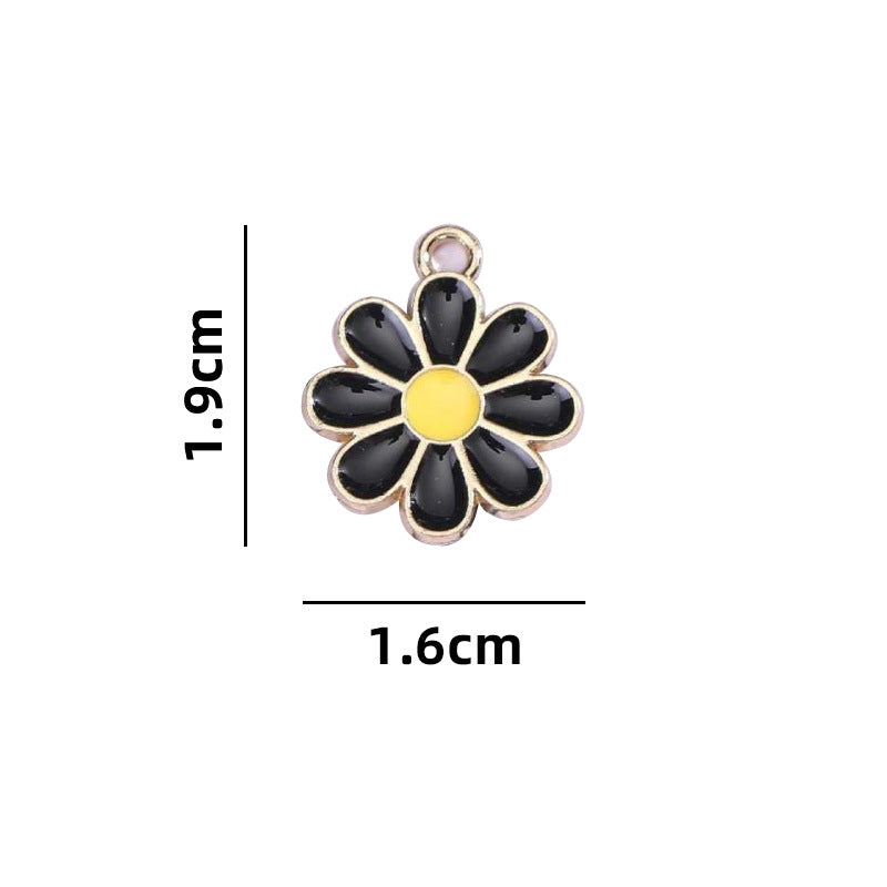 Original Design Multicolor Flowers Pendant In Alloy With Enamel Craftsmanship Jewelry Accessories