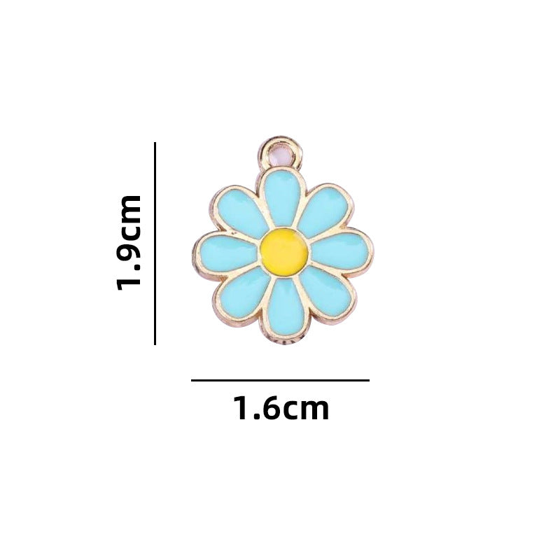 Original Design Multicolor Flowers Pendant In Alloy With Enamel Craftsmanship Jewelry Accessories