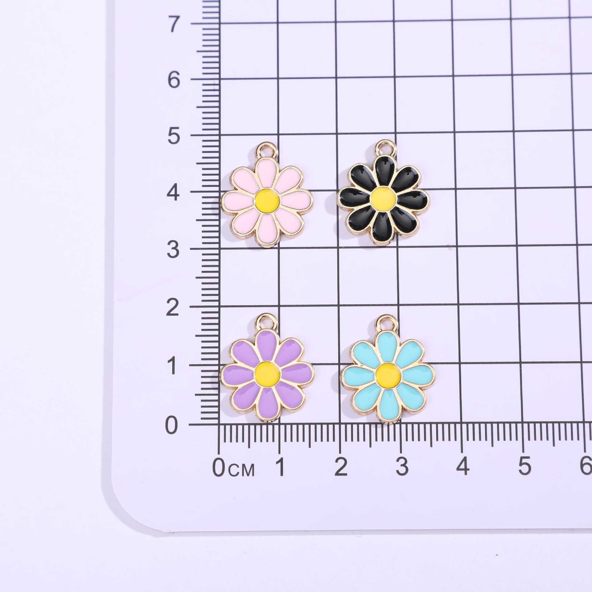 Original Design Multicolor Flowers Pendant In Alloy With Enamel Craftsmanship Jewelry Accessories