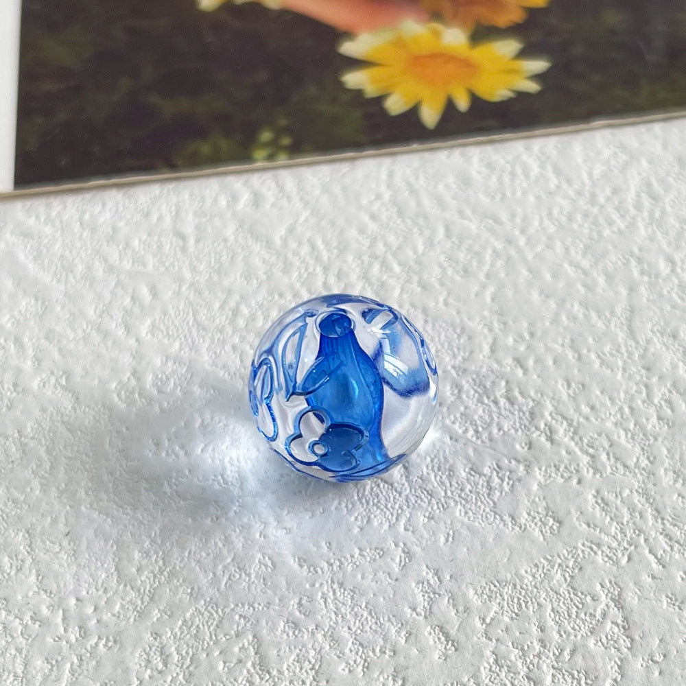 Handmade Acrylic Flowers Beads For Jewelry Making, Available In Colour, Perfect For DIY Accessories