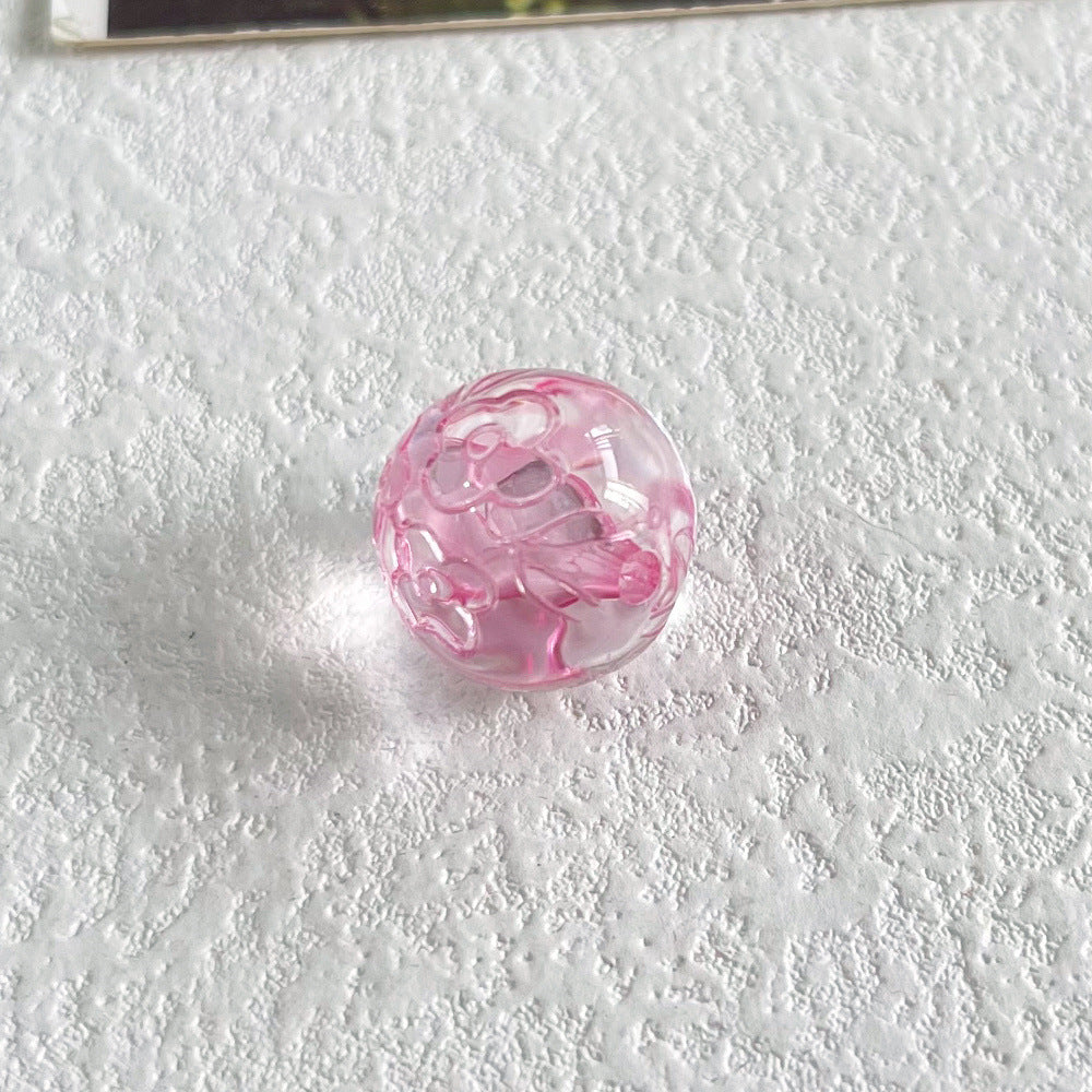 Handmade Acrylic Flowers Beads For Jewelry Making, Available In Colour, Perfect For DIY Accessories