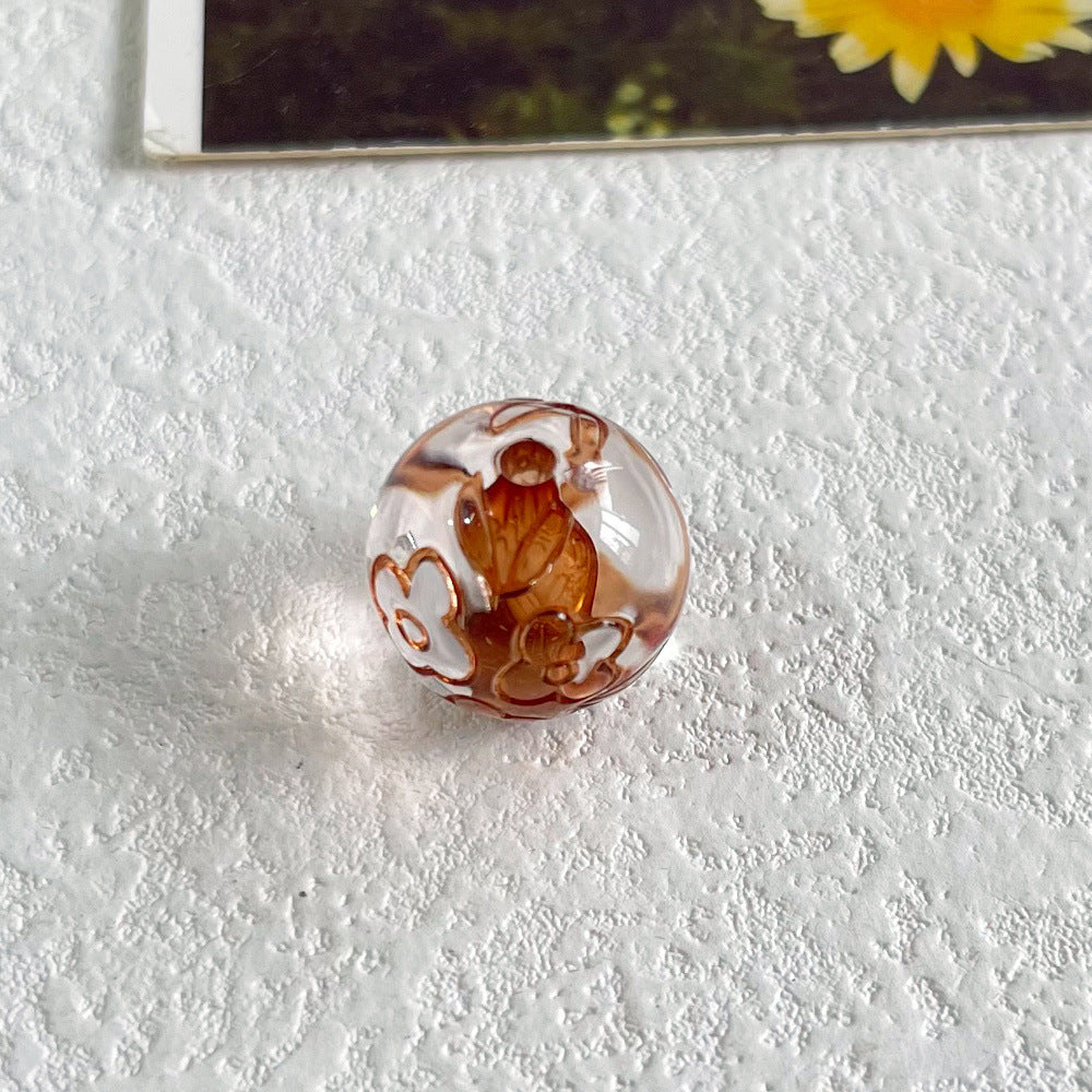 Handmade Acrylic Flowers Beads For Jewelry Making, Available In Colour, Perfect For DIY Accessories