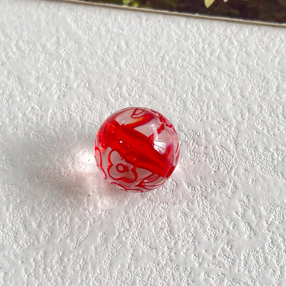 Handmade Acrylic Flowers Beads For Jewelry Making, Available In Colour, Perfect For DIY Accessories