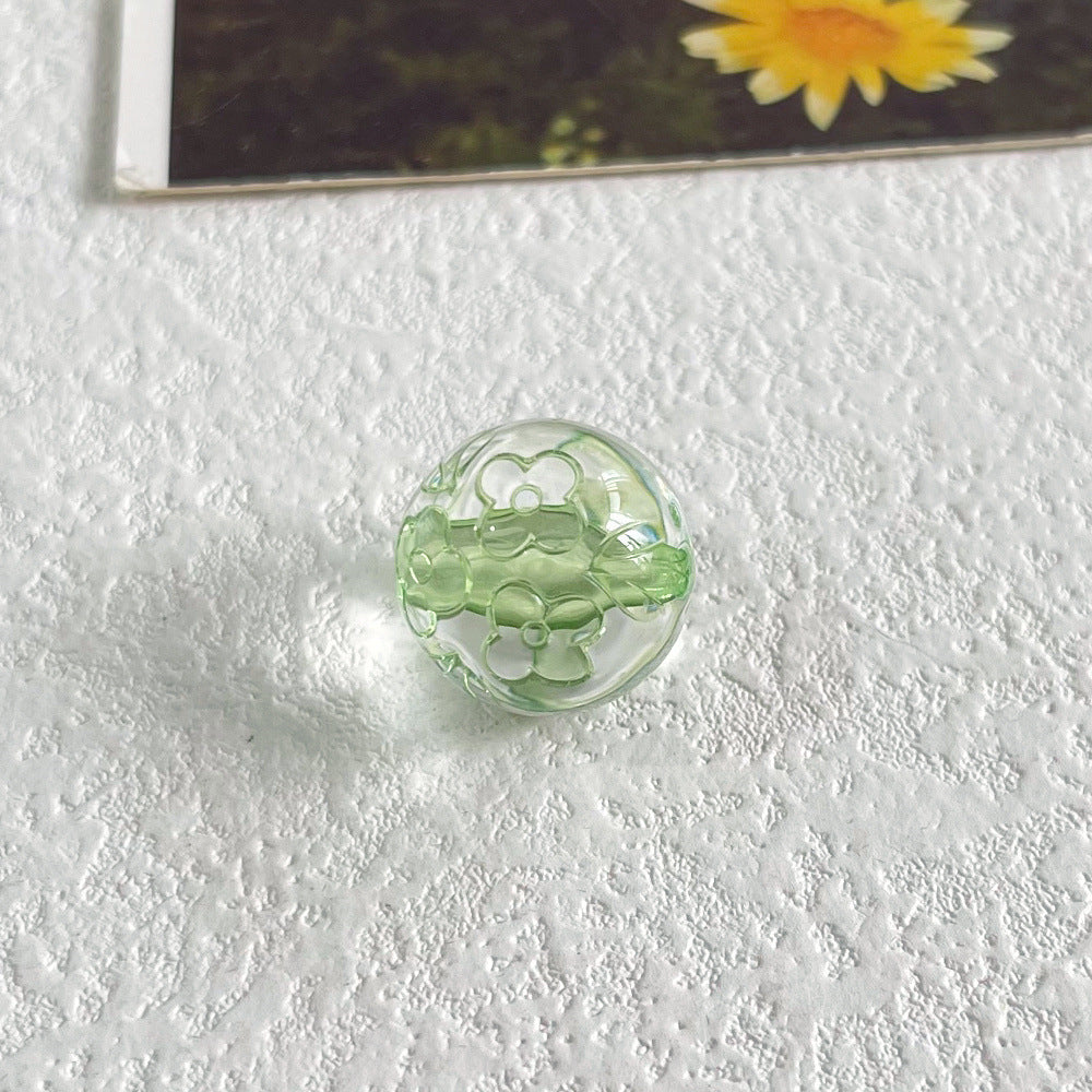 Handmade Acrylic Flowers Beads For Jewelry Making, Available In Colour, Perfect For DIY Accessories