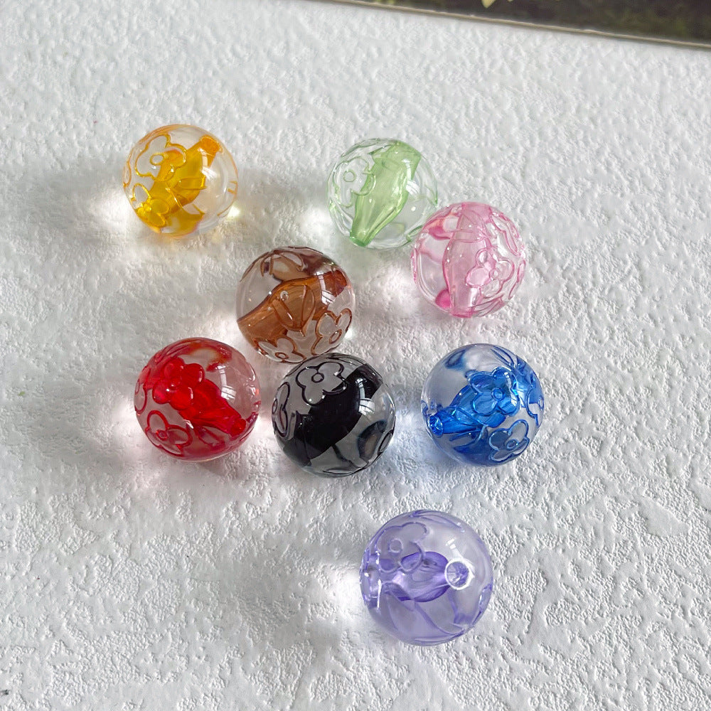 Handmade Acrylic Flowers Beads For Jewelry Making, Available In Colour, Perfect For DIY Accessories