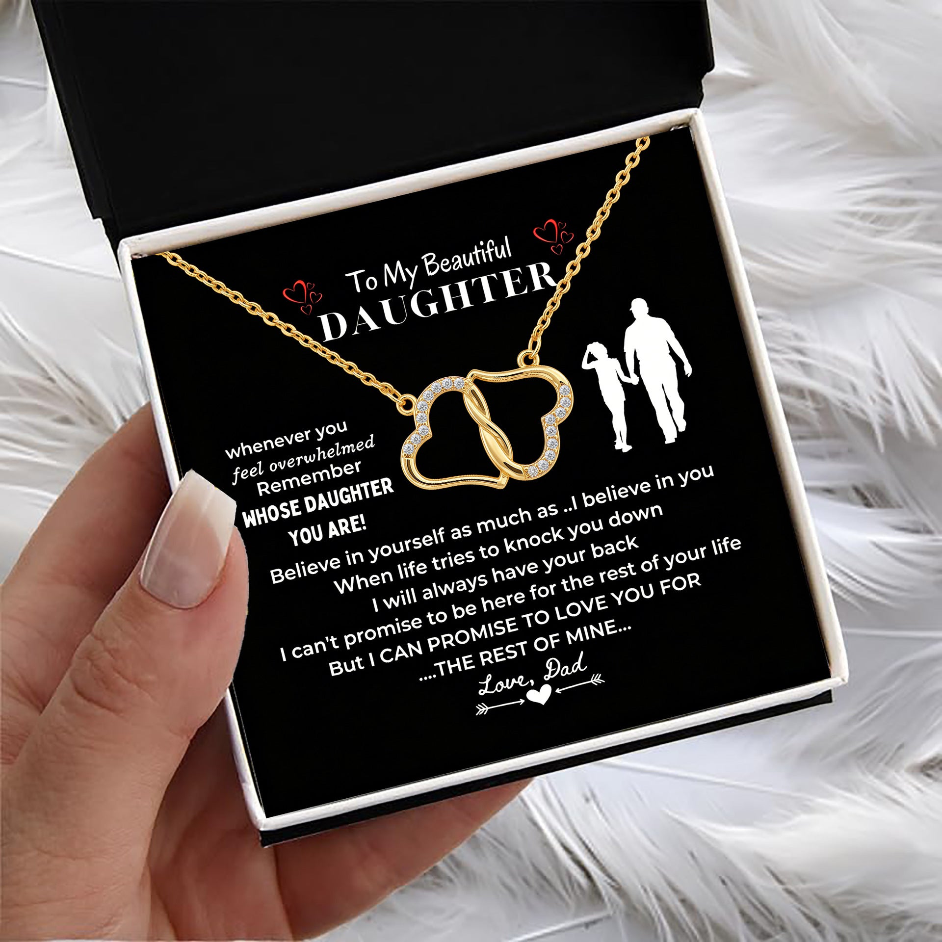 Heart Shape Gold Brass Necklace For Women In Simple Style With Zircon Inlay And Cable Chain