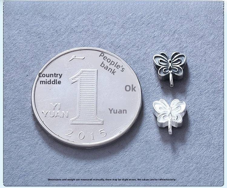 Butterfly Pendant In 925 Sterling Silver With Polished Finish, Retro Style Silver Jewelry Accessory