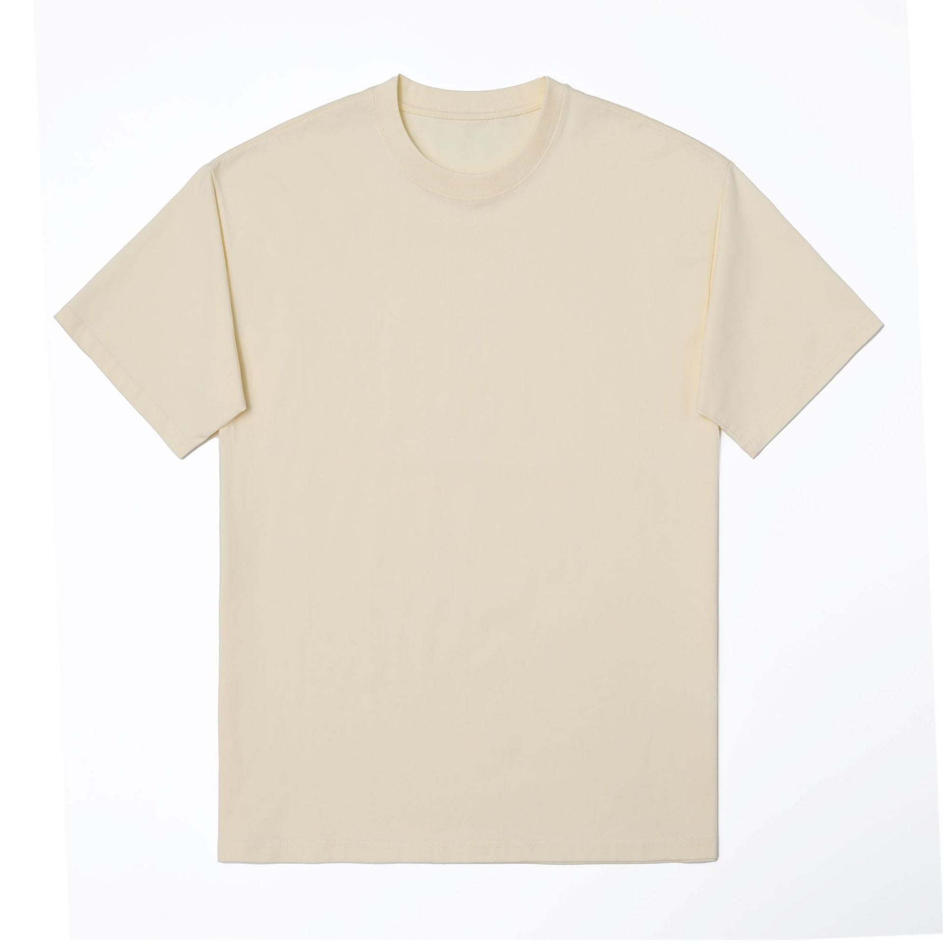 Basic Solid Color Short Sleeve T-shirt For Men In Cotton Fabric Featuring Pullover Design