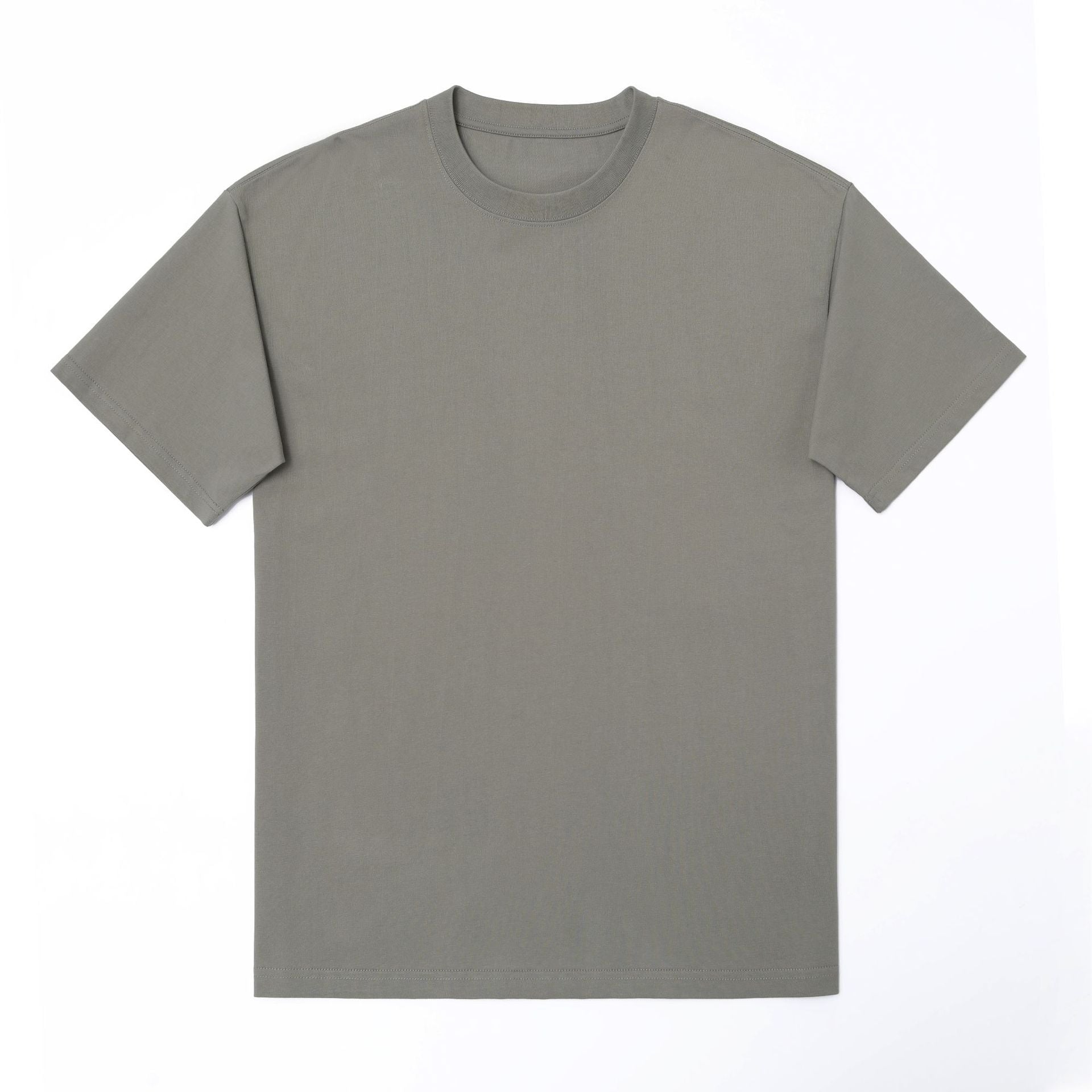 Basic Solid Color Short Sleeve T-shirt For Men In Cotton Fabric Featuring Pullover Design