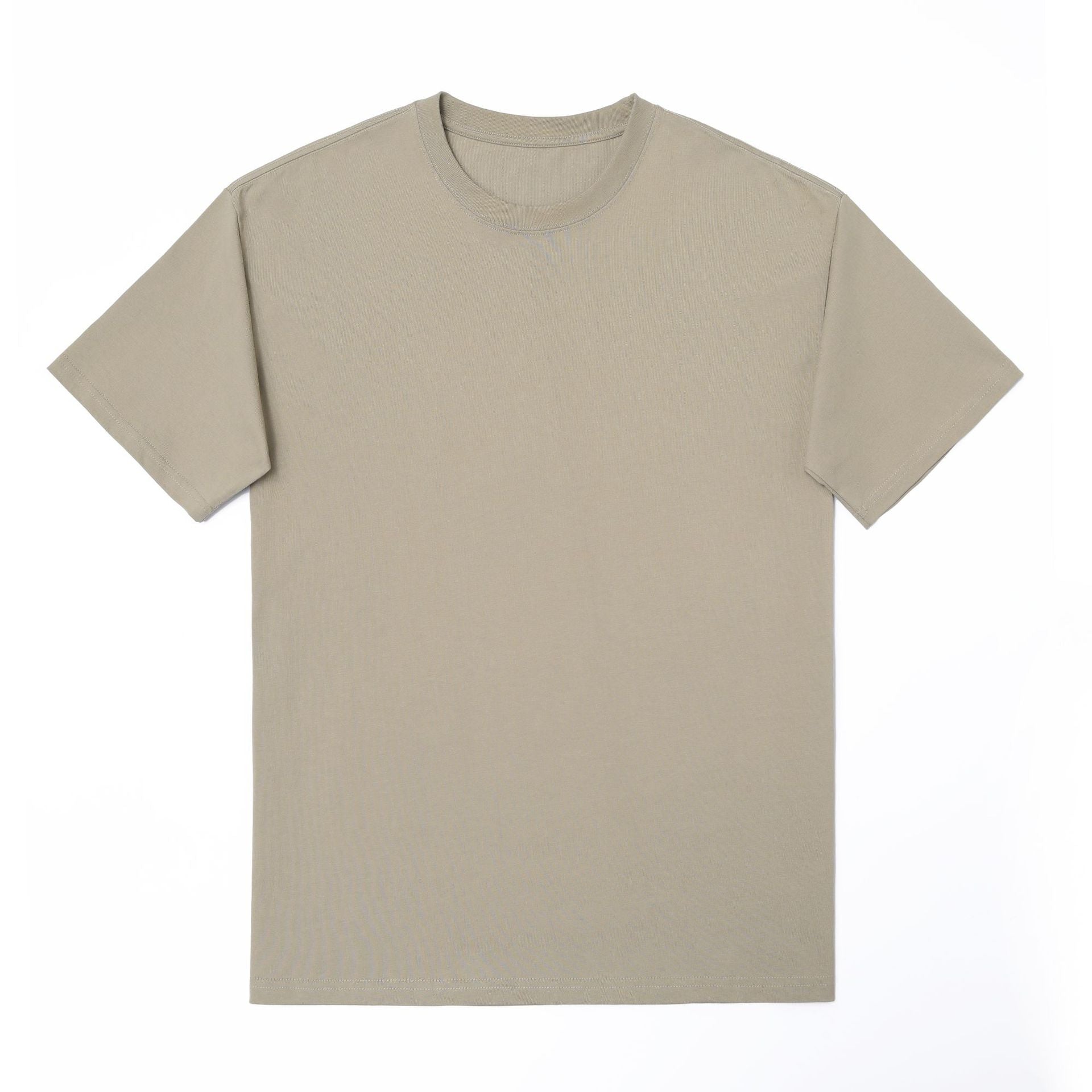 Basic Solid Color Short Sleeve T-shirt For Men In Cotton Fabric Featuring Pullover Design