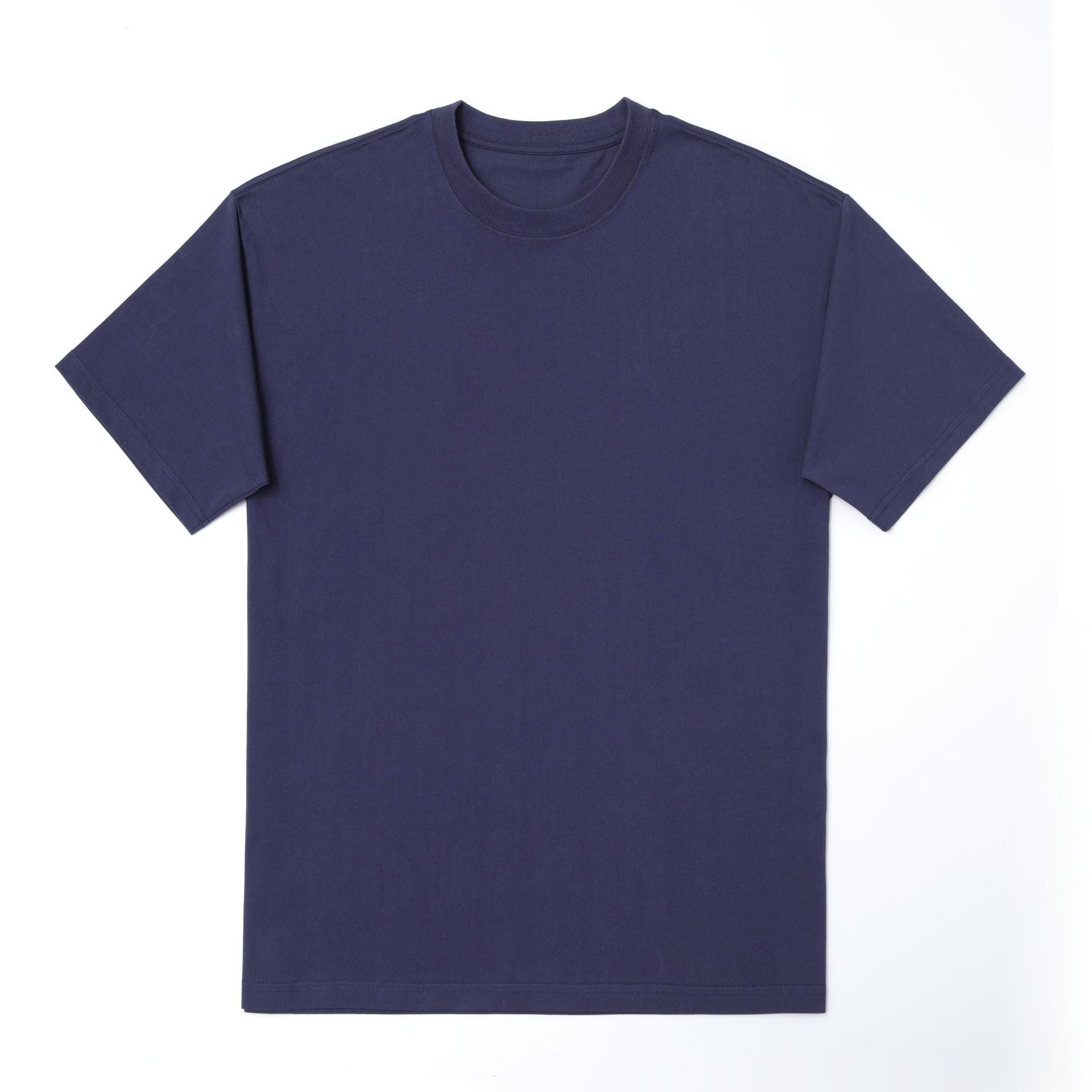 Basic Solid Color Short Sleeve T-shirt For Men In Cotton Fabric Featuring Pullover Design