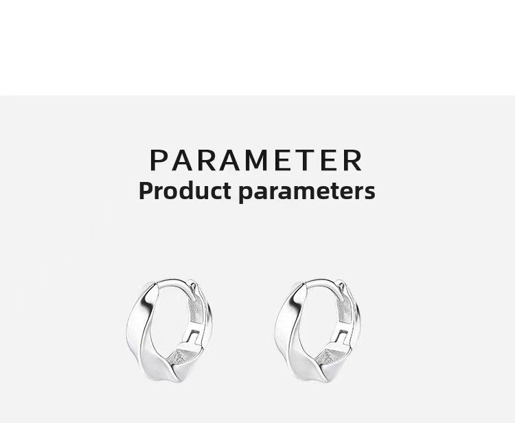 Infinity Earrings For Women In Silver Featuring Copper Ear Pins