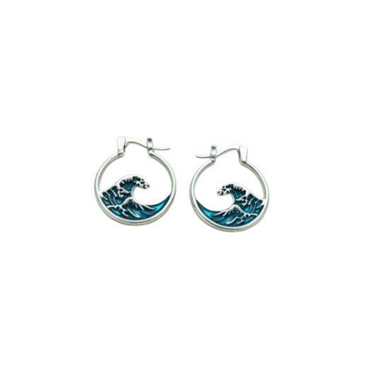 Ocean For Women Silver Alloy Earrings With Iron Ear Pins Featuring Marine Style