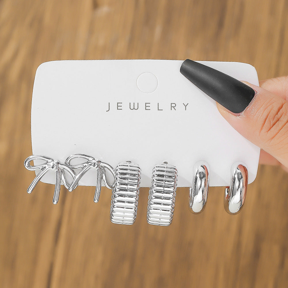 Exaggerated Asymmetrical Geometric Earrings In Electroplated CCB With 304 Stainless Steel Posts, Unisex Design