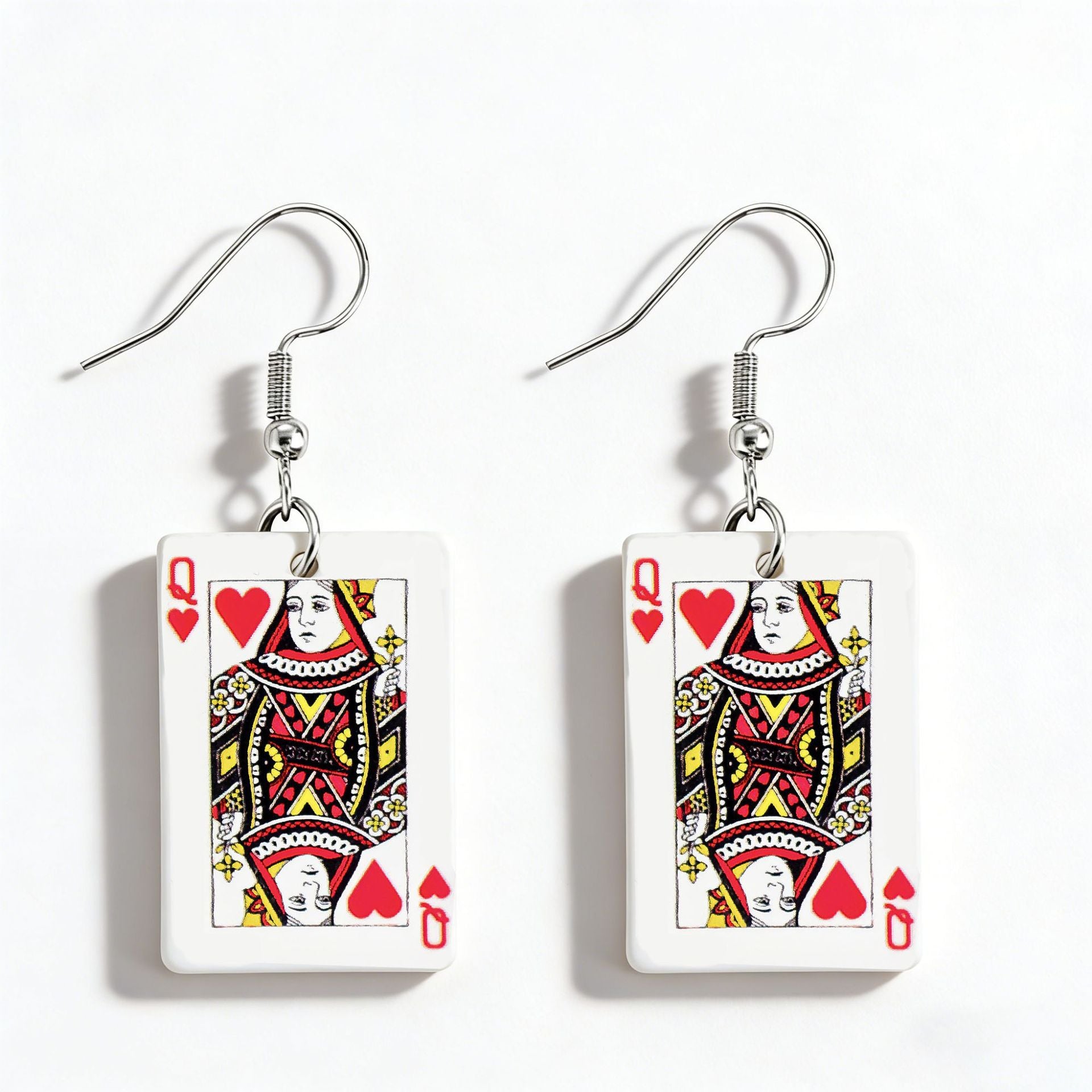 Acrylic Card Earrings For Women With Iron Ear Pins, Stylish And Lightweight Design