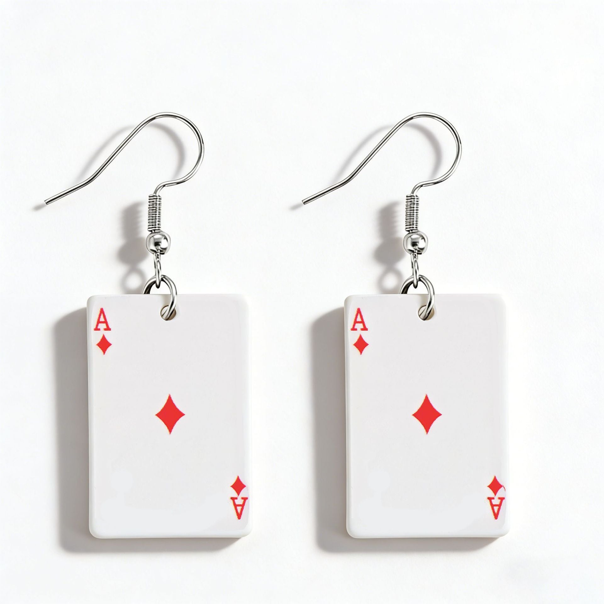 Acrylic Card Earrings For Women With Iron Ear Pins, Stylish And Lightweight Design