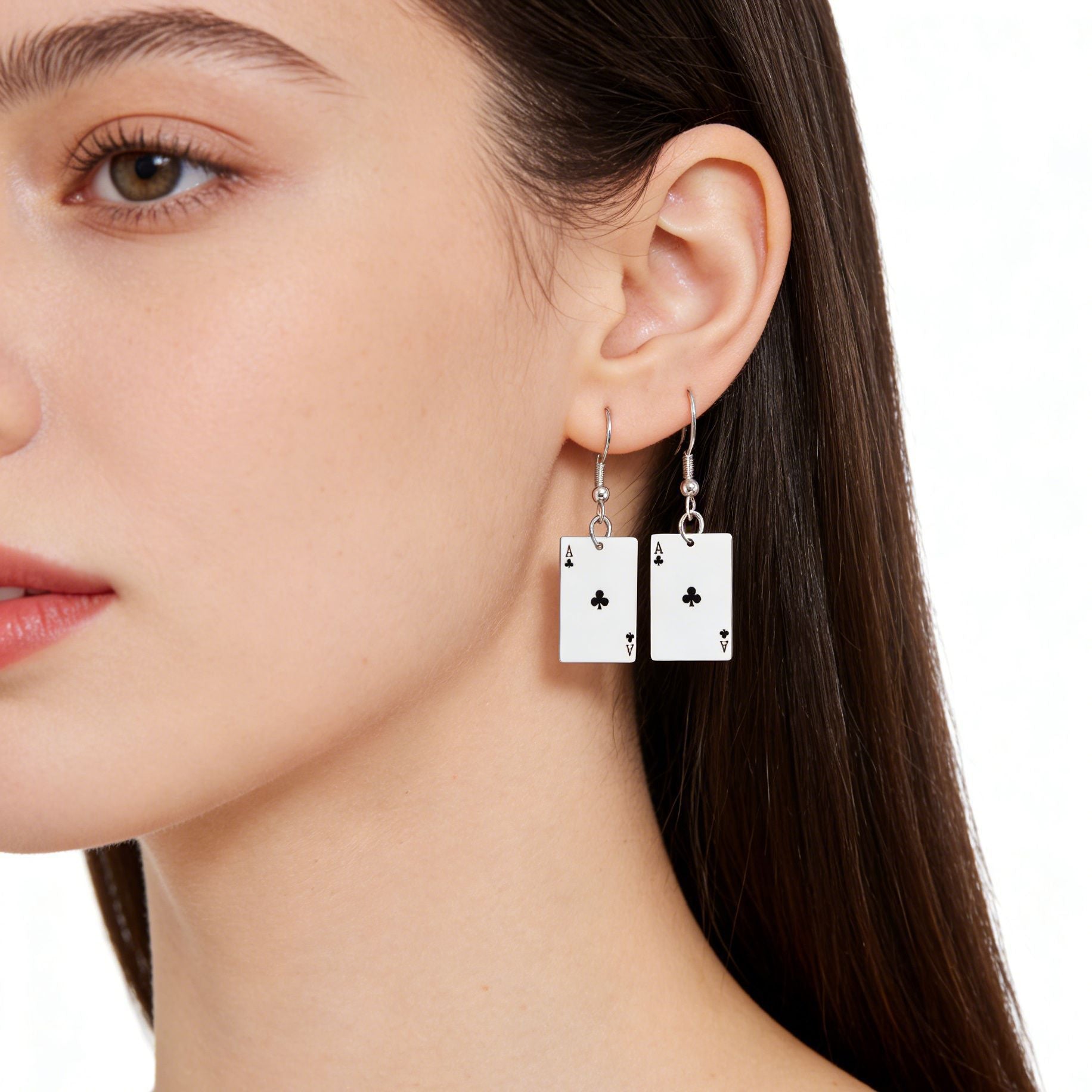 Acrylic Card Earrings For Women With Iron Ear Pins, Stylish And Lightweight Design