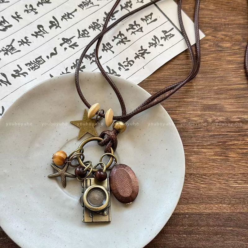 Handmade Bohemian Butterfly Necklace For Women With Bronze Zinc Alloy Pendant