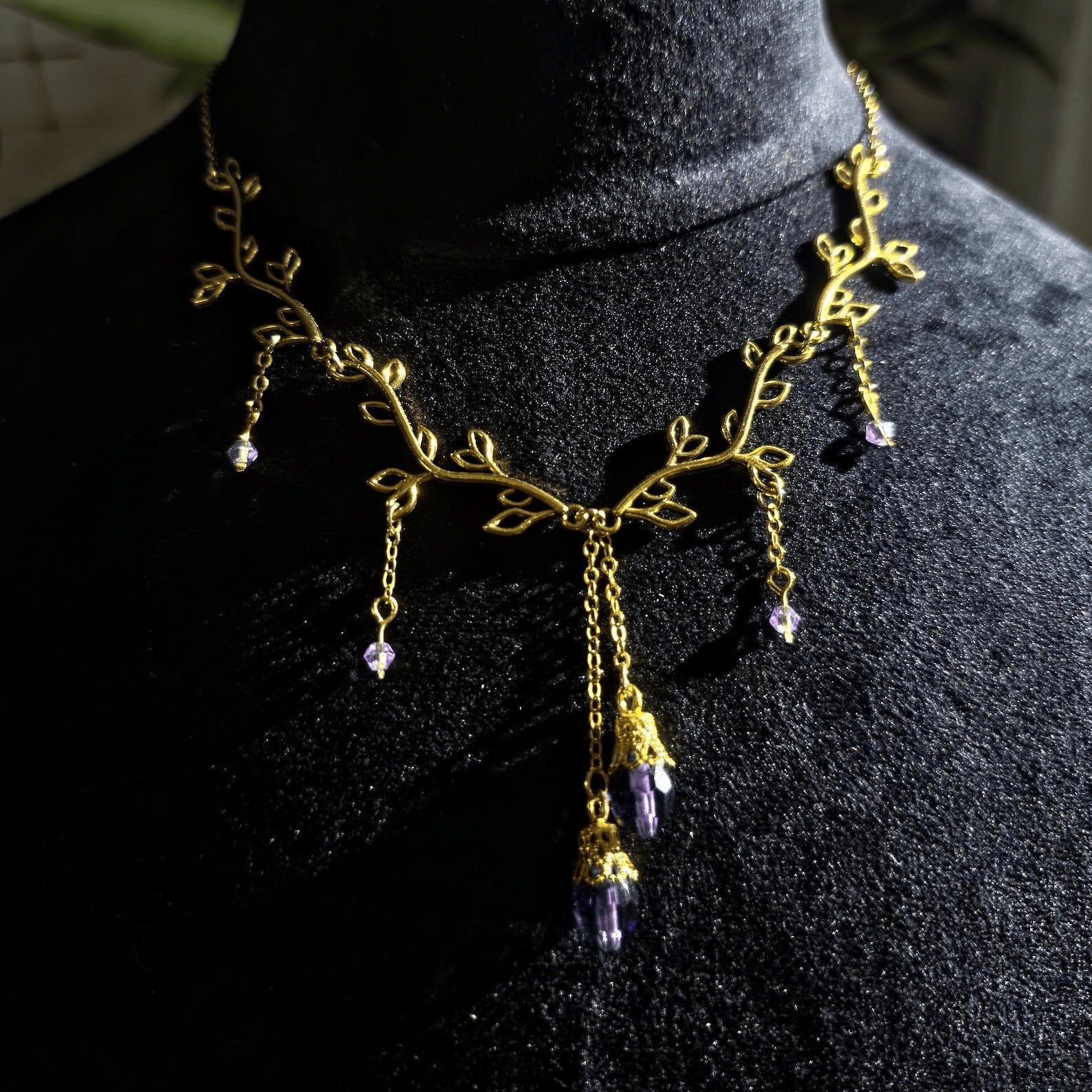 Bohemian Vine Pendant In Gold Featuring Durable Zinc Alloy Material