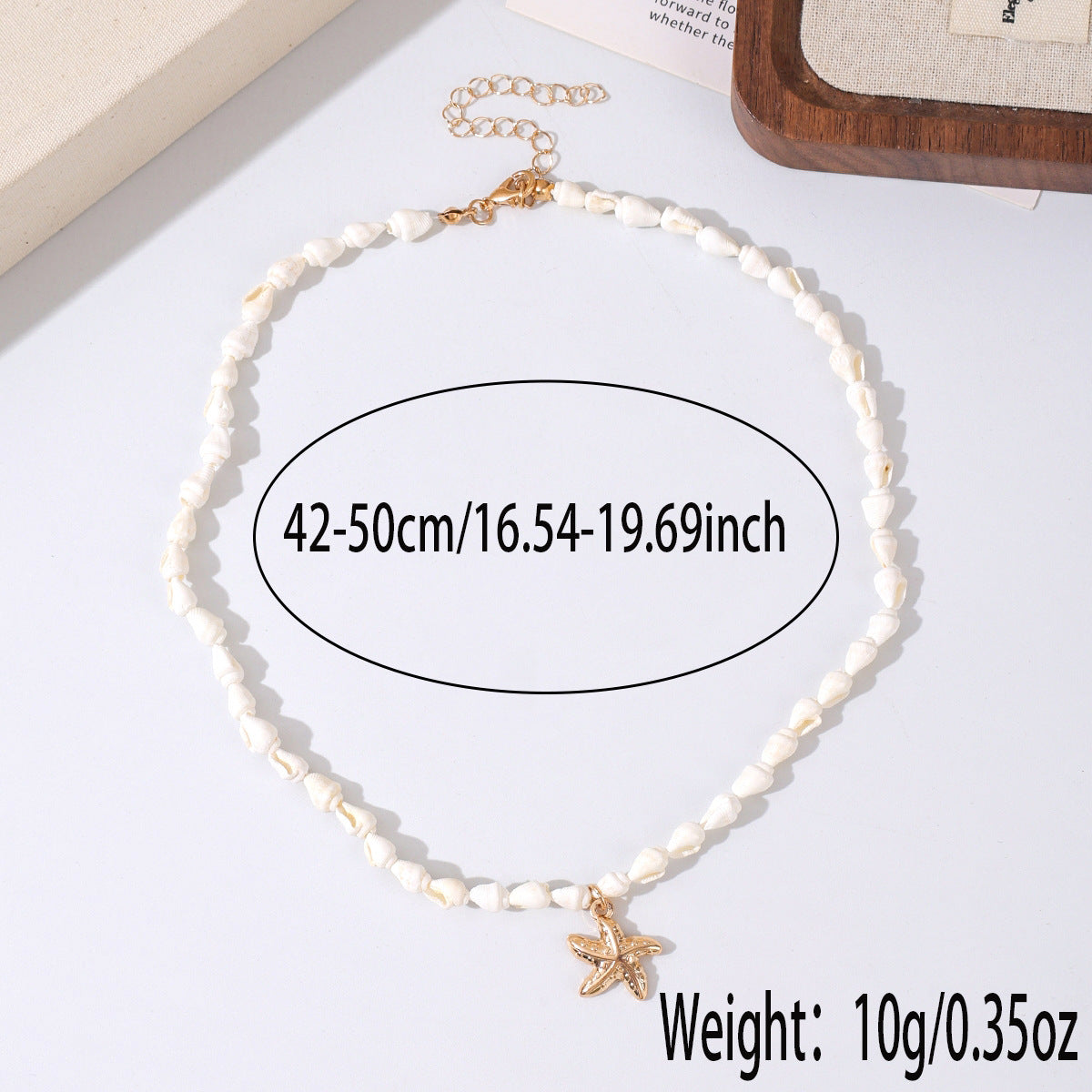Bohemian Conch Choker Necklace For Women With Alloy Pendant And Beaded Chain