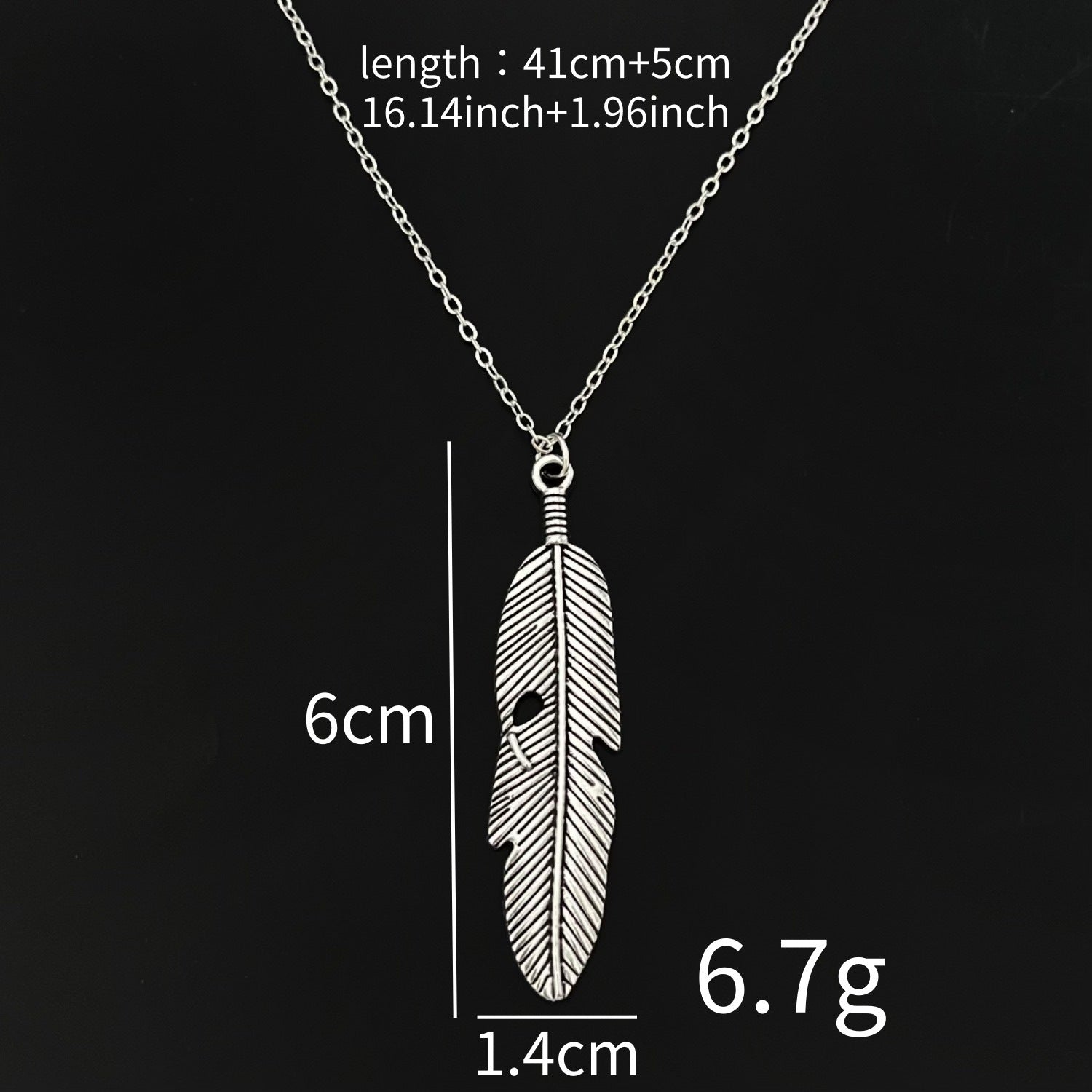 Bohemian Feather Pendant Necklace In Zinc Alloy For Unisex, Perfect For Casual Wear