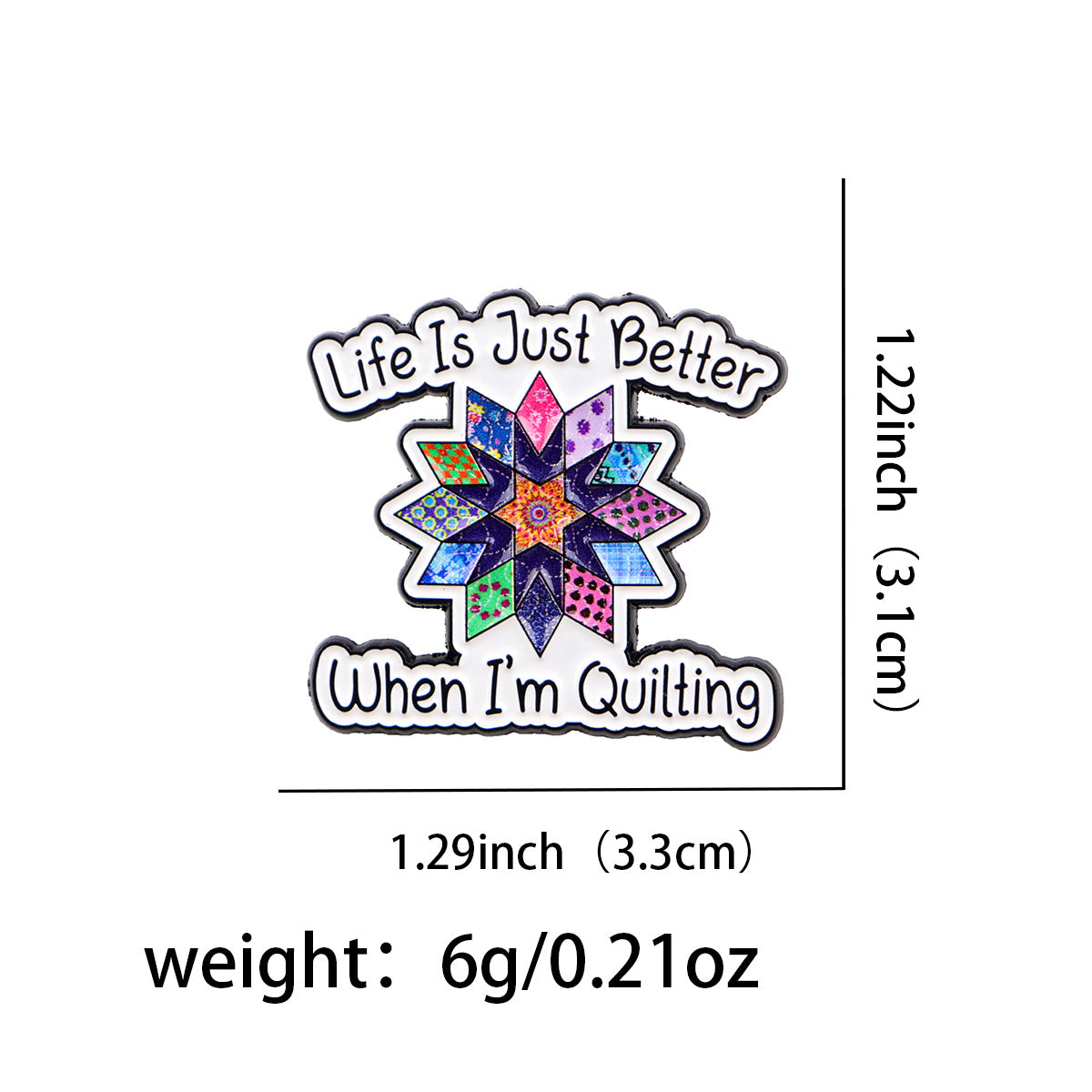 Alpaca Pin Made Of Zinc Alloy Featuring Stoving Varnish Finish