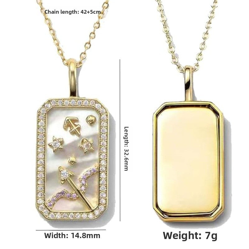 Aries Gold Necklace For Women Featuring Copper Pendant With Durable Cable Chain