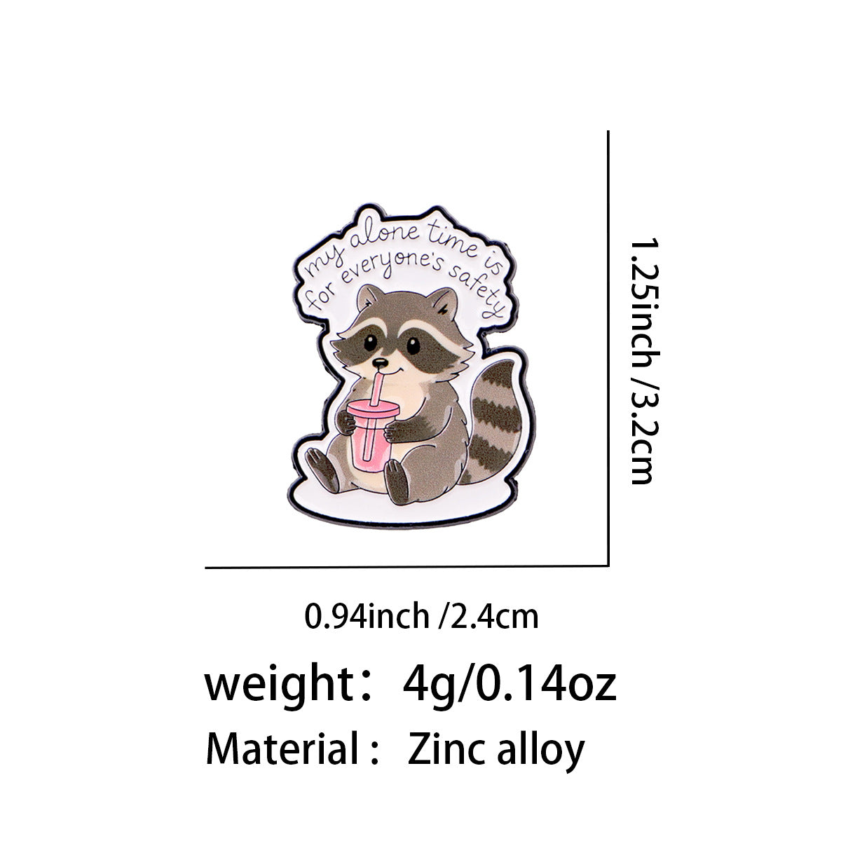 Animal Pin Made Of Durable Zinc Alloy, Perfect For Collectors And Accessories