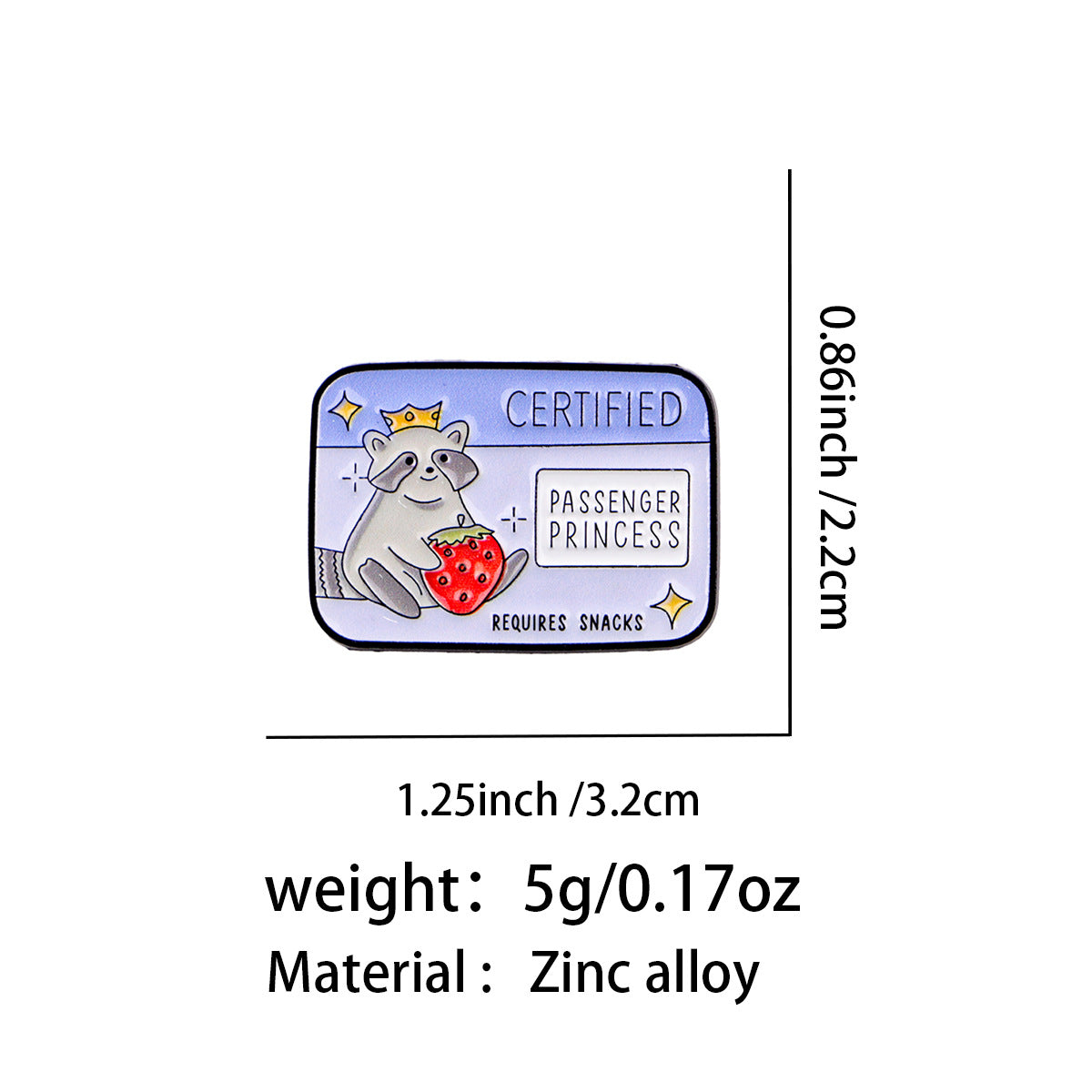 Animal Pin Made Of Durable Zinc Alloy, Perfect For Collectors And Accessories