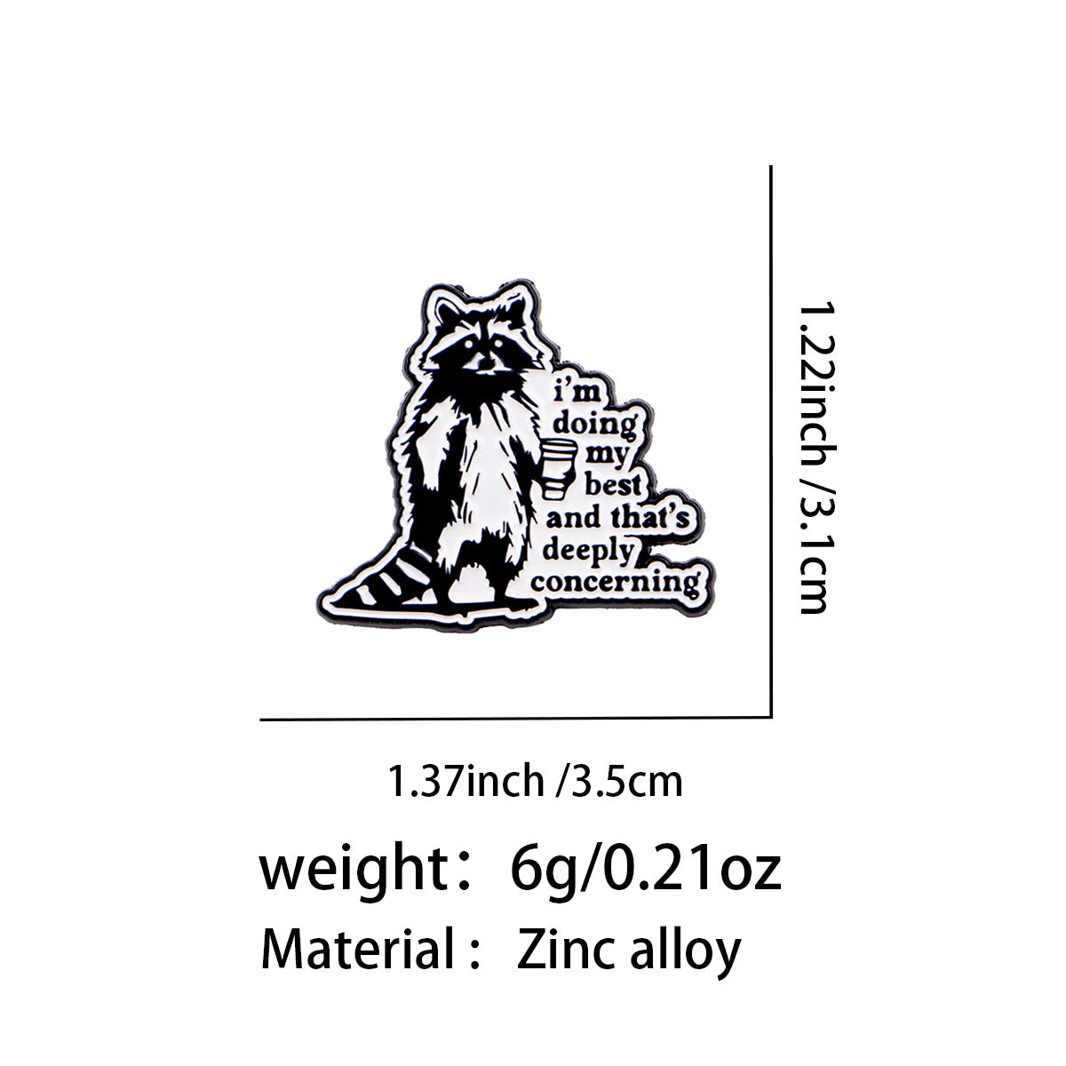Animal Pin Made Of Durable Zinc Alloy, Perfect For Collectors And Accessories