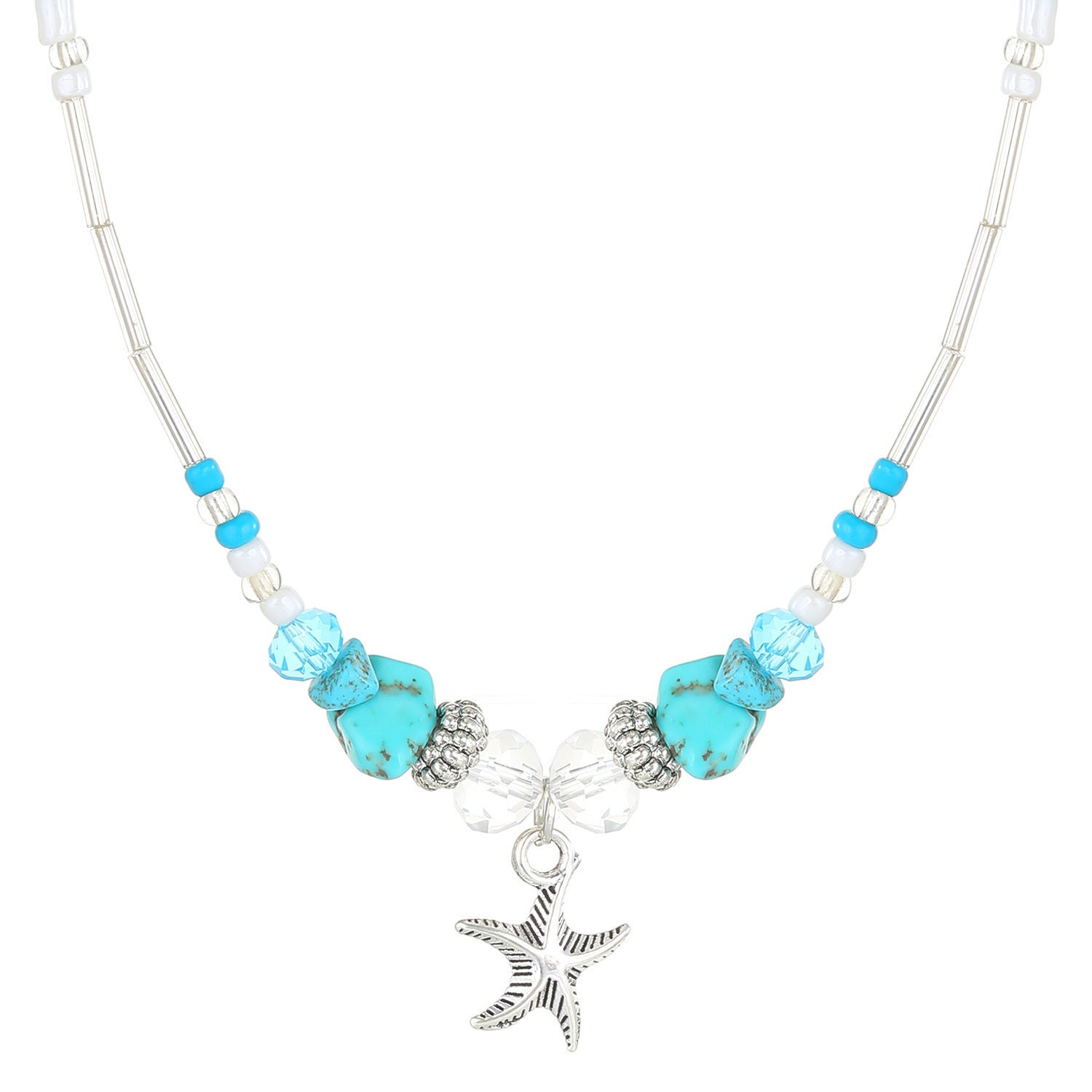 Bohemian Starfish Necklace For Women With Zinc Alloy Pendant, Perfect For Business Occasions