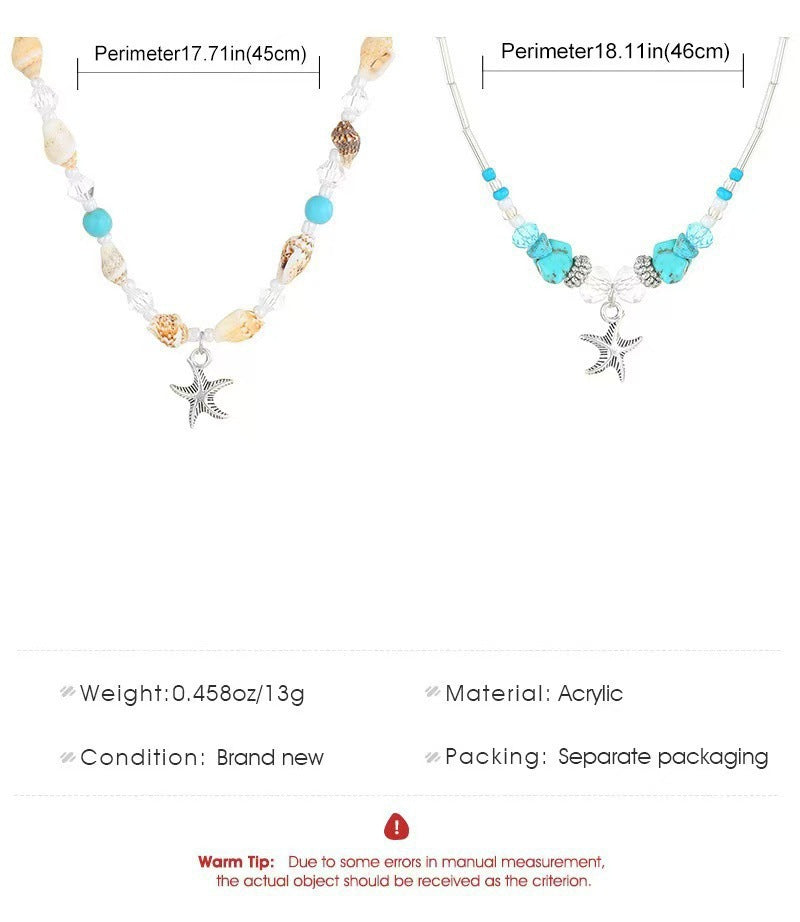 Bohemian Starfish Necklace For Women With Zinc Alloy Pendant, Perfect For Business Occasions