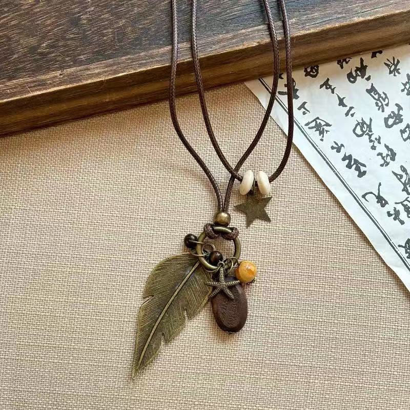 Bohemian Butterfly Tassel Necklace For Women In Mixed Materials, Perfect For Casual Wear