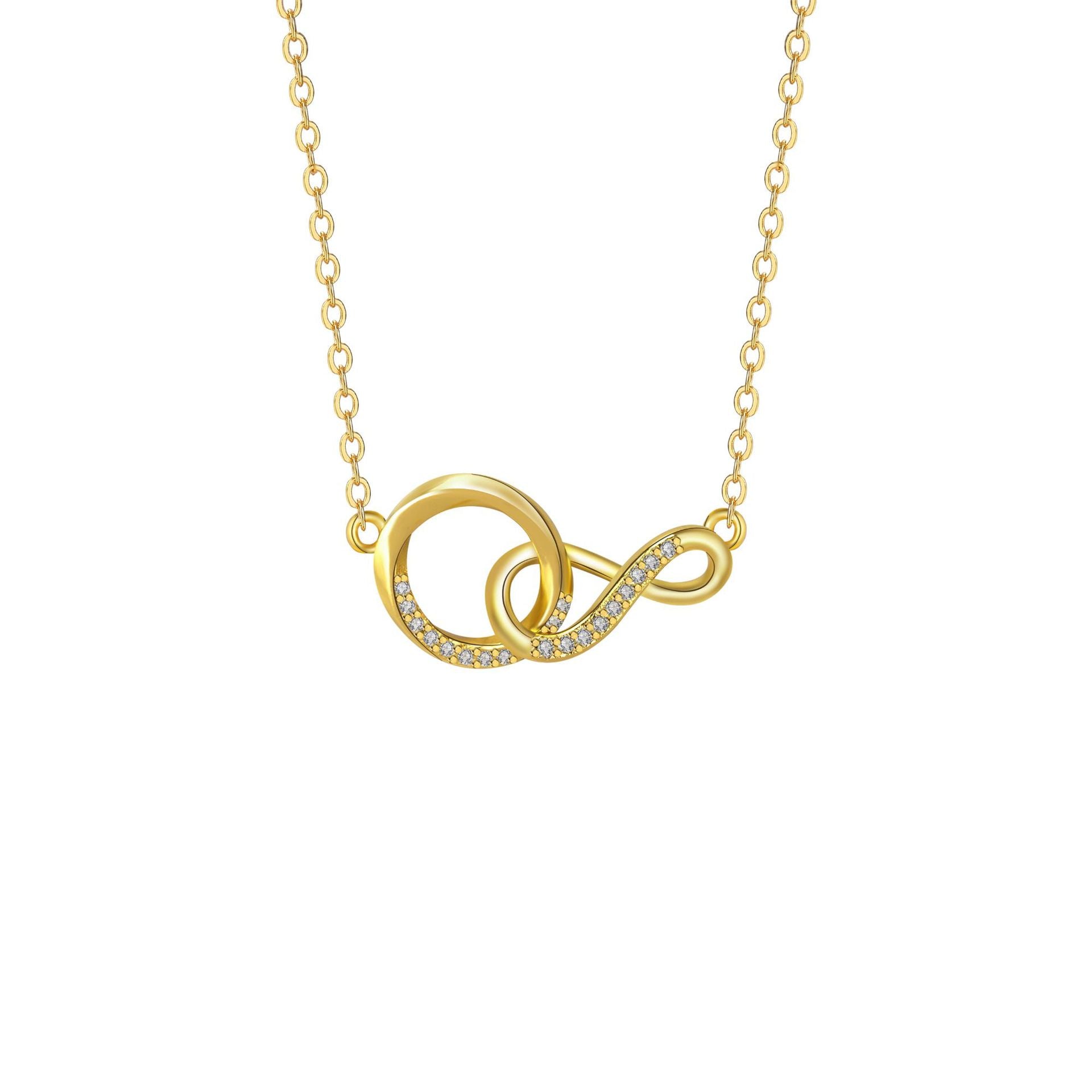 Gold Symbol Necklace For Women Featuring Real Gold Plated Copper Pendant With Cable Chain