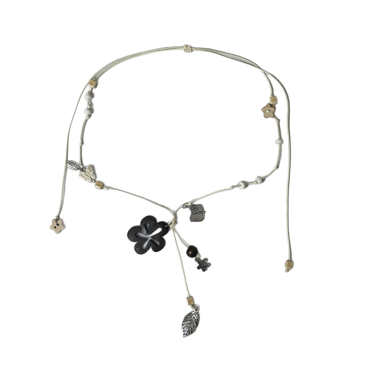Bohemian Ethnic Sweater Chain Necklace For Women Featuring Electroplated Alloy Chain And Alloy Pendant