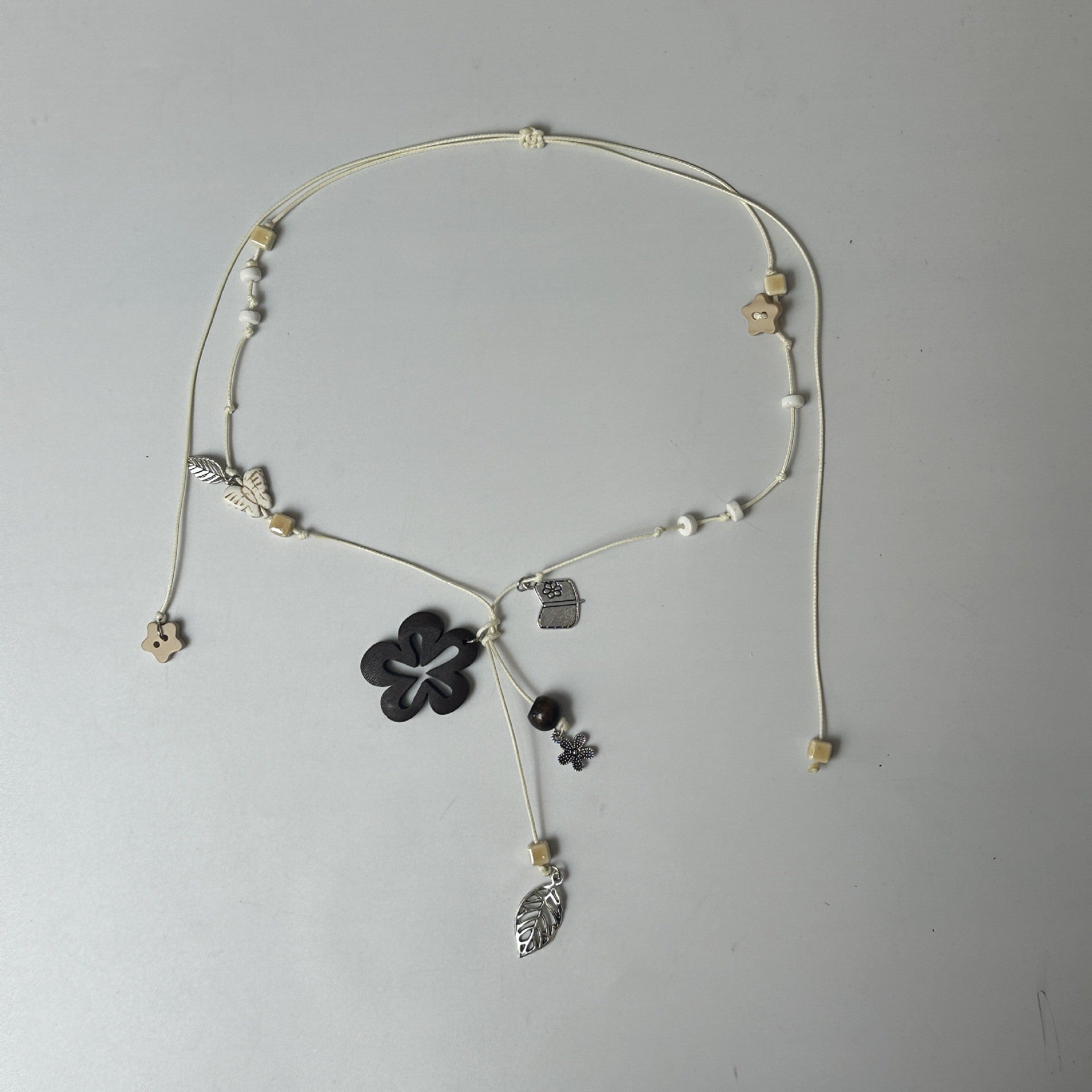 Bohemian Ethnic Sweater Chain Necklace For Women Featuring Electroplated Alloy Chain And Alloy Pendant