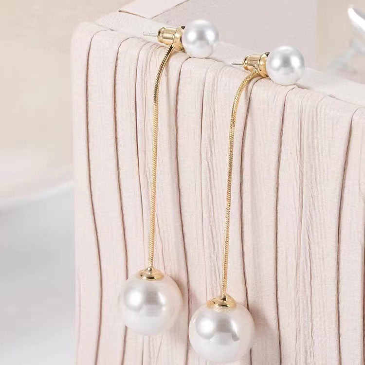 Gold Tassel Earrings For Women Featuring Alloy Craft And Copper Ear Pins