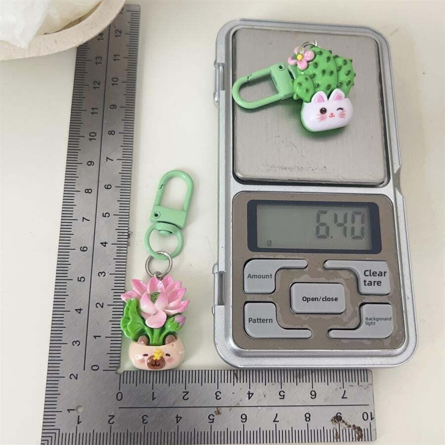 Multicolor Animal Bag Charm Key Chain Made Of Durable Plastic, Stylish Accessory For Bags