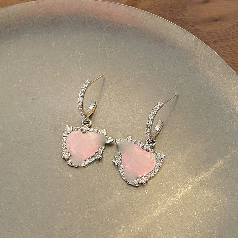 Butterfly Earrings For Women In Gold Featuring Electroplated Finish And Copper Ear Pins With Sweet Style