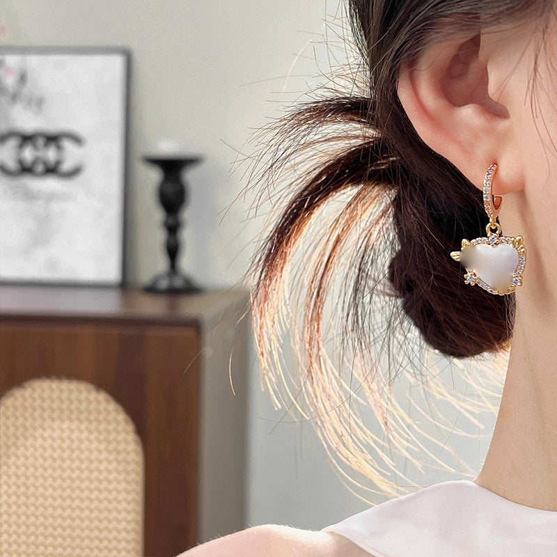 Butterfly Earrings For Women In Gold Featuring Electroplated Finish And Copper Ear Pins With Sweet Style