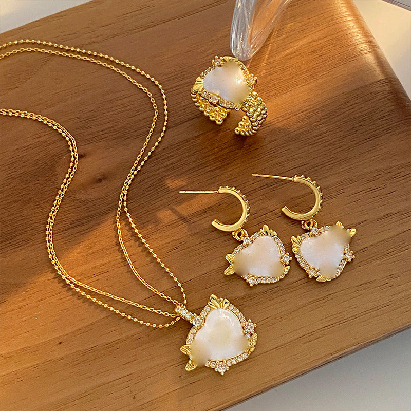 Butterfly Earrings For Women In Gold Featuring Electroplated Finish And Copper Ear Pins With Sweet Style