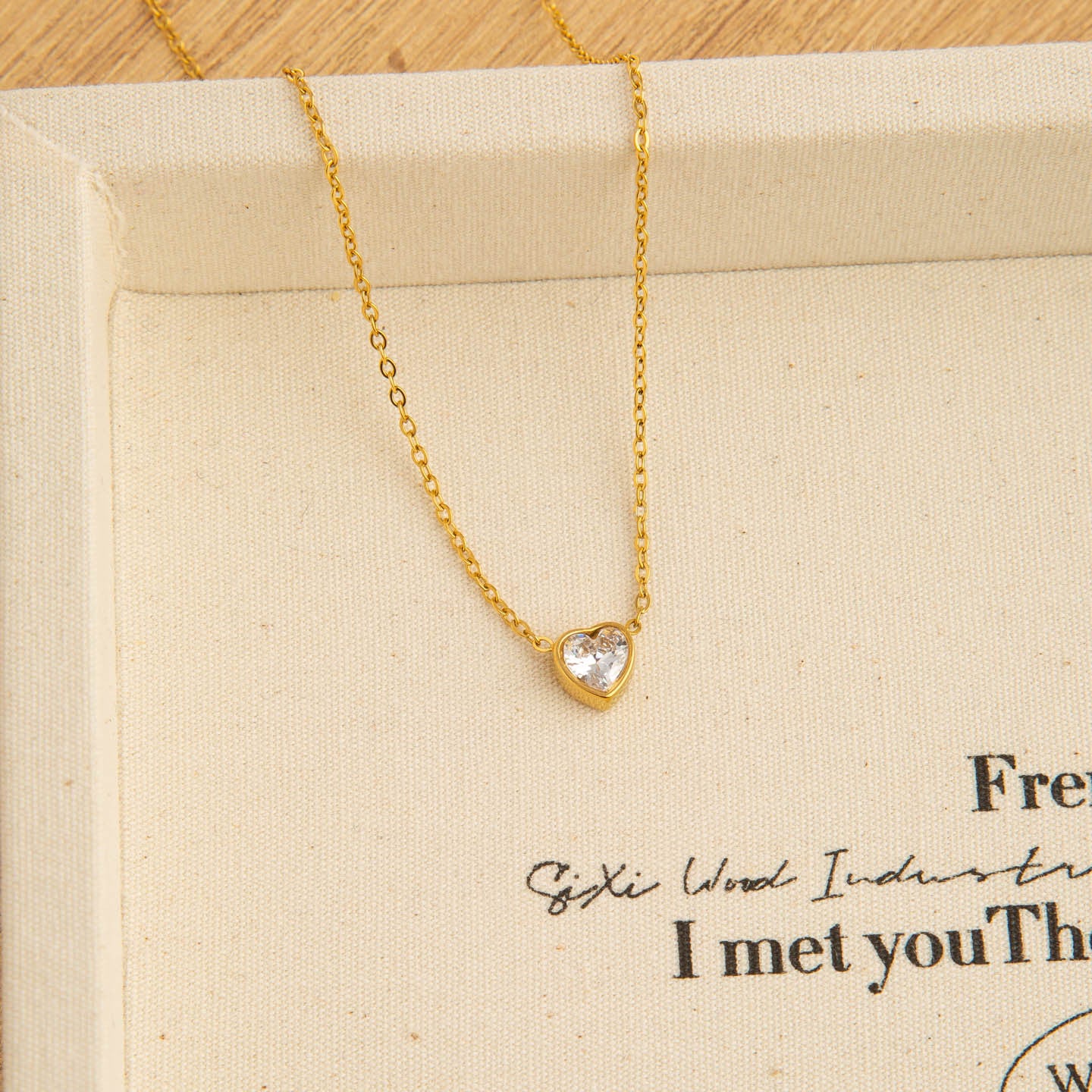 Gold Cross Pendant Necklace For Women In Electroplated Titanium Steel With Rhinestone Inlay